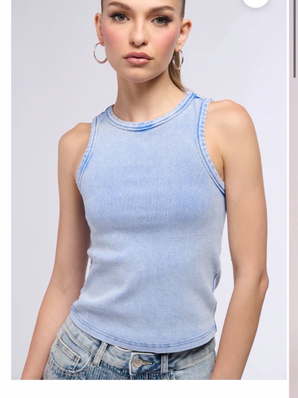 Akira Chicago blue tank top size small